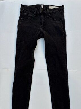 Rag & Bone Legging Low Rise Jeans Black W15031769BLA - Size 26